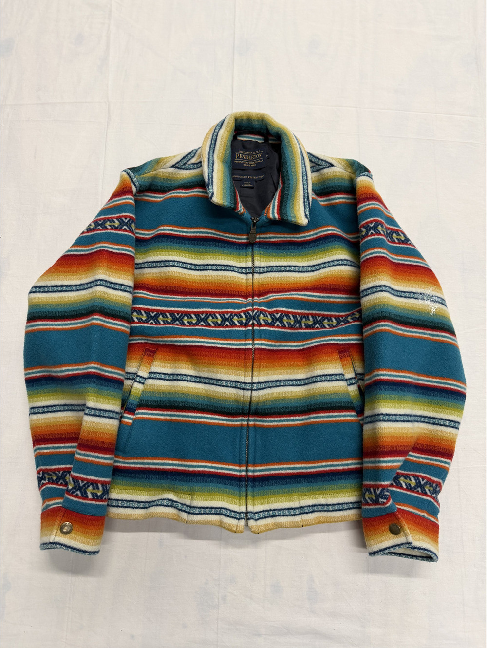 Pendleton Woolen Mills Western Wear Striped Wool Jacket XL